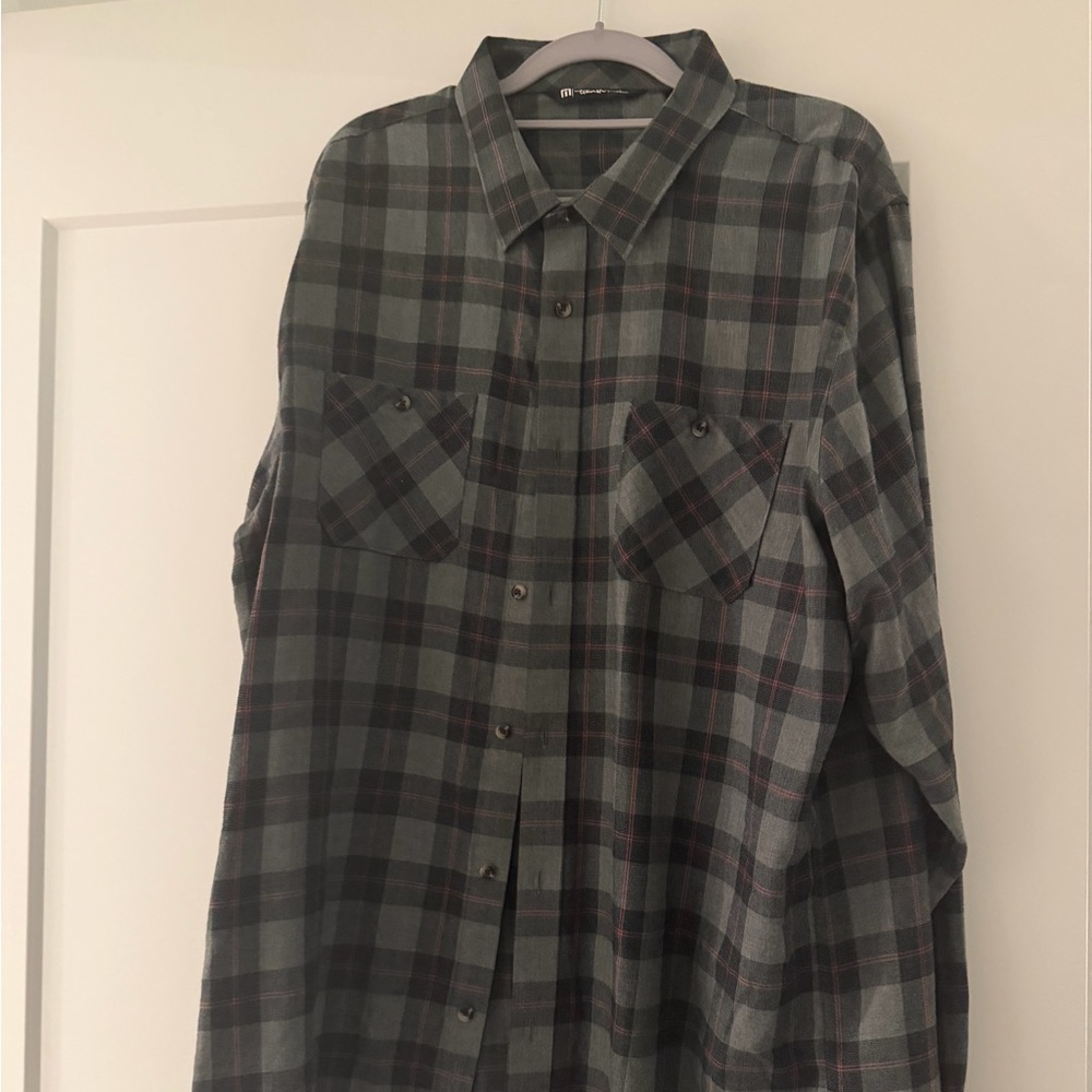 Travis Mathew Plaid Button-Up Shirt